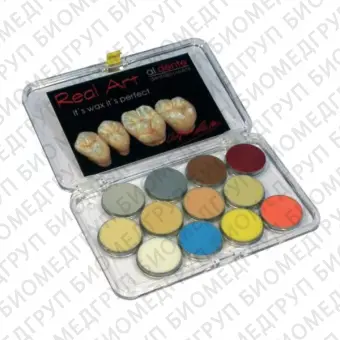 Real Art Sculpturing Wax Set Dentin  набор моделировочного воска для дентинов, прозрачный, 8 г