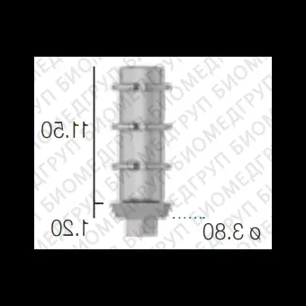 Абатмент временный титановый, переустанавливаемый, SwedenMartina 3.8 мм х 11 мм AMPSA380EX
