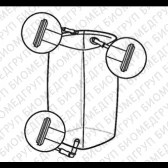 Мешки для сбора, хранения и транспортировки культуральной жидкости 3D Productainer BPCs, 100 литров, материал Aegis514, 3 порта, Thermo FS, SH30968.02