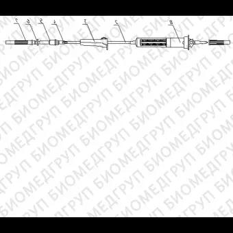 Устройство для переливания крови и компонентов крови из контейнеров ПК 2202 с двухканальной иглой и инъекционным портом