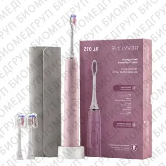 Звуковая электрическая зубная щетка Revyline RL 015, розовая