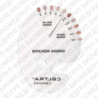 Celtra Ceram, Шкала цветов Shade Gingiva Indicator, 1шт. DeguDent