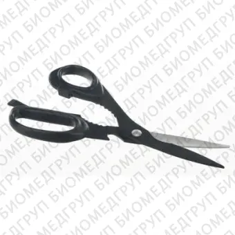 Ножницы универсальные, длина лезвия 70 мм, общая длина 210 мм, нерж. сталь, с пластиковыми рукоятками, Bochem, 4154
