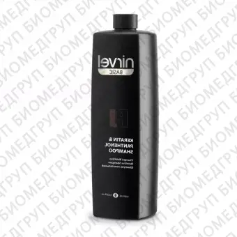 Nirvel, Шампунь для волос питательный с кератином и пантенолом Basic Keratin  Panthenol Shampoo, 1000 мл