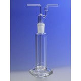 Склянка для промывания газов с пробкой, 125 мл, горловина 29/42, d трубок 8 мм, размер склянки 41×335 мм, боросиликатное стекло, Corning, 1760-125