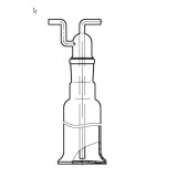 Склянка для промывания газов с пробкой, 250 мл, горловина 29/32, высота 273 мм, стекло, Россия, 1542