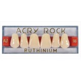 Зубы акриловые Acry Rock фронтальные верхние (планка 6 зубов) (D2 S-40)