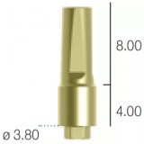 Абатмент прямой, переустанавливаемый, (анат. шейка) Sweden&Martina (3.8 мм х 11.5 мм шейка 4 A-MDR-380-4)