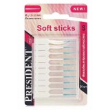 Ершики-зубочистки межзубные PRESIDENT Soft Sticks, мягкие. размер S ( 1,5 - 2,5 мм), 20 шт./уп.