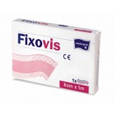 Пластырь Fixovis нестерильный тканевый с впитывающей повязкой, размер: 6 см х 1 м по 1 шт.